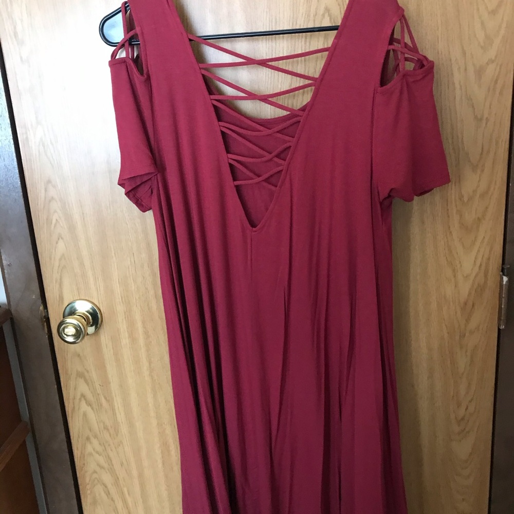 Light red dress